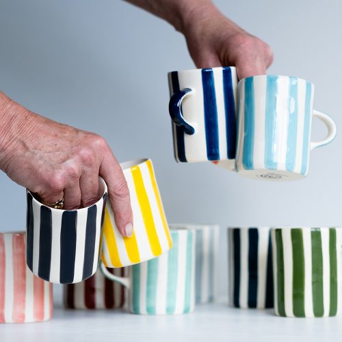 Demi Mug Candy Stripe