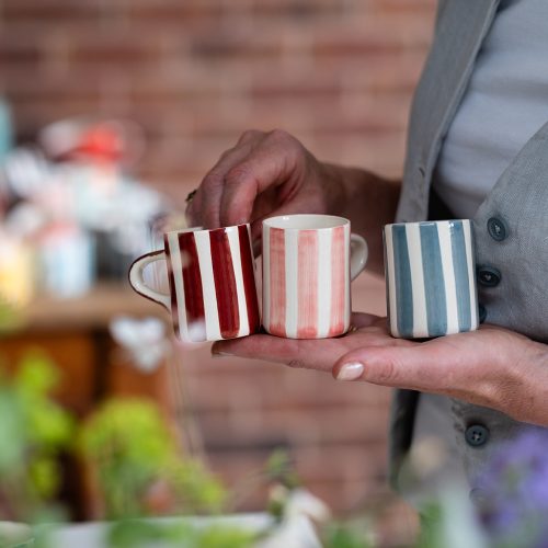 Espresso Cups Candy Stripe